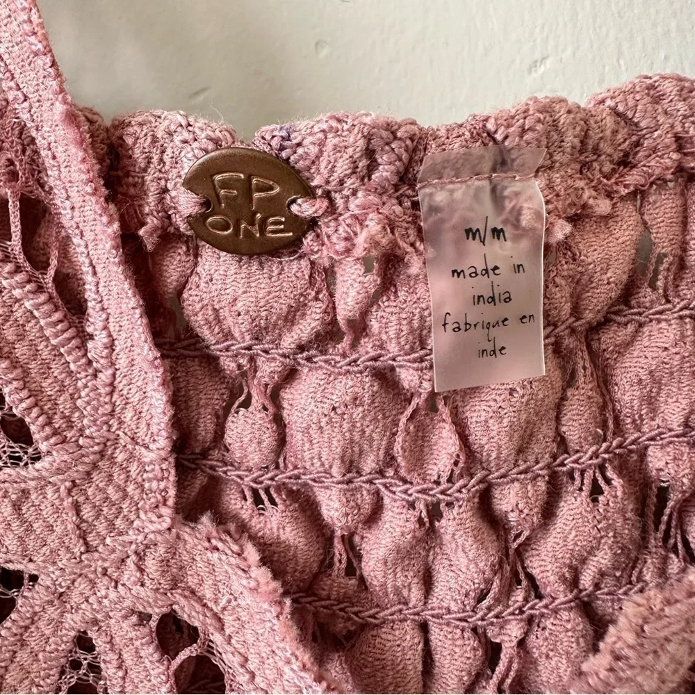 FREE PEOPLE-“One Free People” Adella Slip Mini Dress in Pink Rose (Size:Medium) - Picture 10 of 10